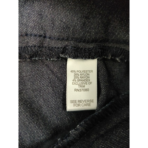 Cato Hi Rise Pants Women 16W Blue Denim Look Wide Leg Casual - Picture 4 of 15